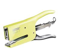 Rapid Classic K1+ Pince Agrafeuse | 50 feuilles | Agrafage et Épinglage |Acier Robuste|Agrafes n°26 (26/6 et 26/8+) | Bureau, Maison, Commerce, Bricolage | Certifiée ClimatePartner |Jaune| 5000499