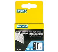 Rapid - Clous Inox n°8/ 30mm - 1000pcs - Boîte PRO (40303066)