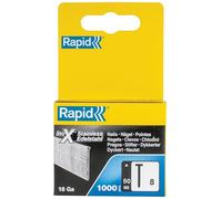 Rapid Pointes 40109533 N°8 50 mm – Inox fil fin – 1000 pièces