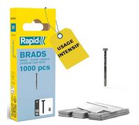 Rapid – Pointes N°8 40109533 – 15 mm, fil galvanisé, 1000 pièces – pour travaux sur bois