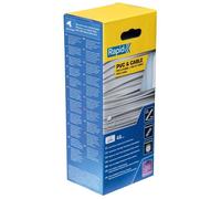 Rapid Bâtons de colle 12 mm PVC & Cable - Ø12 x 190 mm, 48 pcs, 880g, conditionné en boîte