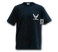 Rapid Dominance Air Force Wing T-Shirt Militaire Classique, Bleu Marine, XXL