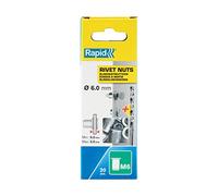 Rapid Écrous à sertir M6 pour vis Ø 6 mm – Boîte 20 pièces