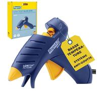 Pistolet à colle basse température Rapid EG130, l'artisanat, bricolage, 130°C pour matériaux sensibles, Bâtons de colle ovales Ø9mm, Débit 80g/h, Support intégré, Garantie de 2 ans - FSC (5001705)
