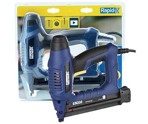 Rapid EN330 - Cloueuse Électrique pour Pointes n°8 (15-30mm) | Déclenchement Instantané - Réservoir à Bouton-Pression - Pour Travaux de Menuiserie et Décoration - (5001386)