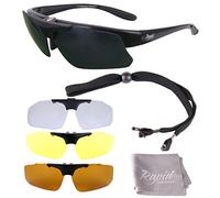 Rapid Eyewear Pro Performance Plus Rx LUNETTES DE SOLEIL SPORT POLARISÉES POUR VERRES CORRECTEURS avec lentilles interchangeables. Pour hommes et femmes. Protection anti uv 400