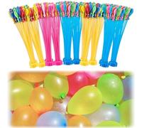 Rapid-Fill Ballons à eau auto-scellants - Pas de nœuds nécessaires, faciles à remplir et à utiliser, bombes à eau multicolores pour fêtes d'été en plein air, jeux de jardin, batailles d'eau dans le