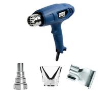 Rapid, Hot Air Gun, Heat Stripper, RAPID R1600-1600W, Includes 3 Nozzles (Flat + Reduction + Reflection), Multi-Purpose, Temperature Range: 400-550°C - 300l/min