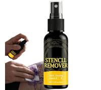 Rapid Ink Cleanser, Portable Safe Light 40ml Ink Cleansing Mist - 10,9 x 3,3 cm - Dissolvant de pochoir avec buse de pompe, nettoyant liquide doux pour la peau, spray gomme avec bouchon étanche