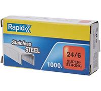 Rapid Agrafes Inox SuperStrong 24/6 mm Boîte de 1000 Tête 24858100