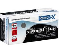 Rapid Agrafes SuperStrong 24/8- boîte de 5000 Argent