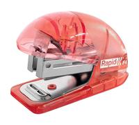 Rapid Esselte - Mini Agrafeuse, Rechargeable par le Haut, Capacité 10 Feuilles, Ôte-Agrafe Intégré, Maison / Bureau / École, Agrafes Incluses, Gamme Colour'Breeze, Corail 5001531