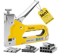 Rapid NUNU - Agrafeuse Manuelle 3-en-1 - Inclus 3 000 Agrafes et Clous