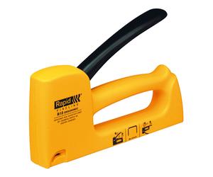 Rapid Pistolet agrafeur cloueur HobbyTacker R13E ergonomique compatible avec les agrafes 13/4 et 13/8 - Jaune