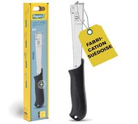 Rapid Pro R19E - Marteau Agrafeur compatible avec les agrafes n°13 4-6 mm | Pour Étiquettes / Affiches / Textiles sur Bois - Léger & 100% Acier - Poignée SoftGrip - Emballage Carton FSC (5001693)