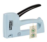 Rapid R53 Skärgård - Agrafeuse Tapissier, Fabriquée en Suède, Structure en Plastique 90% Recyclé & Pièces d'Usure 100% Métal, Compatible avec les Agrafes N°53 4-10 mm, Coloris Bleu (5001613)