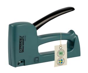 Rapid R53 Skog Vert - Agrafeuse Manuelle Tapissier - Pour Agrafes n°53 | Fabriquée en Suède - Structure en Plastique 90% Recyclé - Pièces d'Usure 100% Métal - Agrafes n°53 4-10 mm - (5001614)
