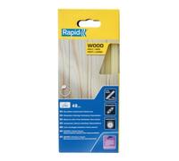 Rapid Bâtons de colle 12 mm Bois, Ø12 x 190 mm, Couleur: Jaunâtre, 48 pcs, 880g, conditionné en boîte