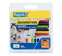 Rapid Rapid Bâtons de colle colorés Trend, diamètre 7 x 90 mm, 36 pcs blister Quantité:1