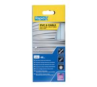 Rapid Bâtons de colle 12 mm PVC & Cable - Ø12 x 190 mm, 48 pcs, 880g, conditionné en boîte