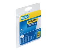 Rapid Bâtons de colle transparents universels 94 mm – 14 bâtons (blister)
