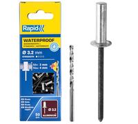 Rapid Rivets étanches 5000399 Ø 3,2 mm x 8 mm Gris