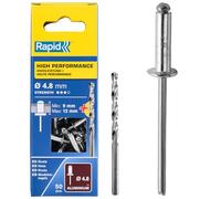 Rapid Rivets 5000390 – rivets hautes performances Ø4,8 x 16 mm