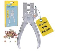 Rapid Pince à œillets RP05 – perforatrice intégrée, 105 œillets Ø4 mm, métallique (5001723)