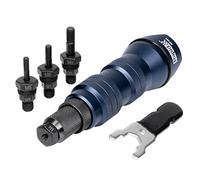 Rapid RP160 - Adaptateur Riveteuse pour Écrous à Rivet M4/M5/M6/M8 | Se Fixe sur une Perceuse/Visseuse pour Fixer les Écrous à Sertir dans la Tôle - en Aluminium et Acier - Clé incluse (5001483)