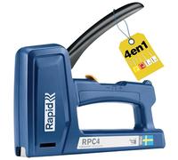 Rapid RPC4 - Agrafeuse Manuelle Murale 4-en-1 - Pour Agrafes/Clous | Pour Agrafes 53, 13 /Clous 8, 9 - Pour Bois/Textile/Plastique/Tapissierie - 50% Plus Facile à Utiliser - Suède -FSC (5001631)