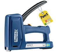 RAPID RPC7 - Agrafeuse Murale 7-en-1 pour Bois/Textile/Plastique, Bois/Tapissier, 50% Plus Facile à Utiliser, pour Agrafes, Clous & Pointes, Fabriquée en Suède (5001632)