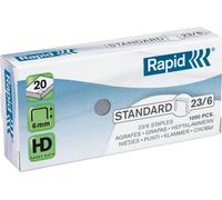 Rapid - Staples 23/6 Galv Standard 1000st | Boîte A 1000 pièces | 10 pièces