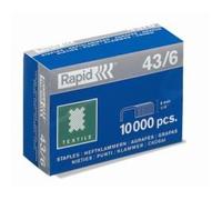 Rapid 24872300 Boîte de 10000 Agrafes 43/8 Galva