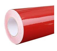 Rapid Teck® Film brillant - Film adhésif - 5m x 63cm - Film pour traceur - Film autocollant - aussi comme film pour meubles - Film adhésif - foncé rouge brillant