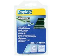 Rapid Agrafes à grillage VR16 – Acier galvanisé plastifié vert, 2–8 mm, 1390 pièces, sous blister