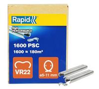 Rapid Agrafes à grillage VR22 – Acier galvanisé, compatibles 5–11 mm, 1 600 pièces (Boîte)