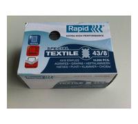 Rapid X10000 Agrafes textiles galvanisées super fortes 43/8 Mm One Size