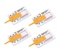 Rapidbok 4PCS Jauge Profondeur Pneu, Jauge de Profondeur de Pneu en Plastique, 0-20mm Outil de Mesure de Bande Roulement de Pneu, Jauge D'Usure de Pneu Auto pour Voiture Moto Van SUV Camions