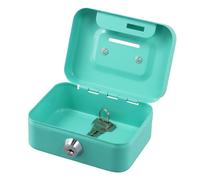 Rapidbok Caisse à Monnaie Petite, Caisse En Métal Verrouillable, Mini Boîte De Sécurité, Petite Tirelire Portable Avec 2 Clés, pour Enfants Adultes Collection De Pièces