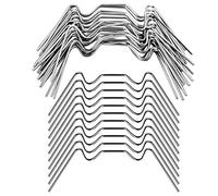 Rapidbok Clips de Vitrage, 50Pcs Clip de Vitrage Type W, Clips de Fixation pour Vitre de Verre à Effet de Serre en Acier Inoxydable