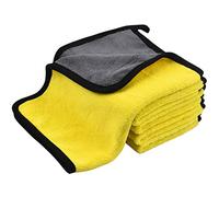Rapidbok Lot de 5 Chiffon Microfibre Voiture Super Absorbant, Chiffons de Polissage en Microfibre Extra Épais Chiffons de Nettoyage et Polissage Super Absorbant Chiffons Microfibres Séchage 40x30cm