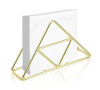 Rapidbok Porte Serviette en Papier de Table, Support Serviette Papier Table, Support Serviette Papier, Serviettes Triangulaires en Acier Inoxydable pour Comptoirs de Cuisine/Tables à Manger (Or)