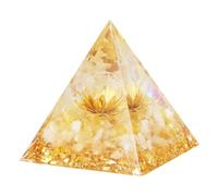 Rapidbok Pyramide en Cristal, Orgonite Pyramide Protection, Orgonite Pyramide Pierre de Guérison, Pierre de Guérison Cristal, Pyramide Orgonite Protection pour Reiki Méditation Décoration Maison