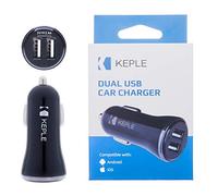 Rapide 2X USB Port Adaptateur Chargeur de Voiture |Téléphone Chargeur Allume Cigare Compatible avec Motorola G6 /G6 Plus /G4 Micro/Vivo V5 /Plus /Xplay5 Elite /V3Max|Charge Adaptative 2.4A (12/24V)