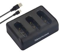 Rapide 3 canaux Chargeur pour Sony NP-BX1 / M8, NP-BY1 et Sony Cyber-Shot DSC-RX100, DSC-RX100 II, DSC-RX100M II, DSC-RX100 III, DSC-RX100 IV, DSC-RX100 V, DSC-RX100 VII, HDR -CX405