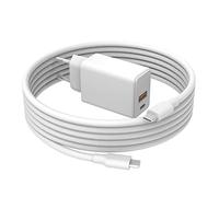 Rapido Chargeur Compatible avec iPad 10/11e Generation 10,9/11 Pouces A16 A3355 A3356 A2757 2025 2022 Alimentation avec 1,8 M USB Type C Câble