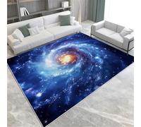 Rapis Bleu Rapis Nébuleuse Spirale Galaxy Machine Washable Not Area Rapis 60 X 90 Cm Cape DE Pie Chef EASHIN,80 X 150 Cm