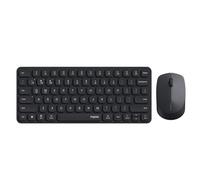 Rapoo 9010M Ensemble clavier et souris multi-appareils, 2,4 GHz/Bluetooth 5.0/4.0 sans fil pour Windows/Mac/Linux/Chrome, prend en charge 4 appareils, clic silencieux discret, alimenté par piles