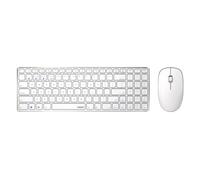 Rapoo 9300M Ensemble de Bureau multimode sans Fil Ultra-Fin Blanc