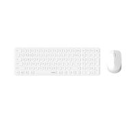 RAPOO - 9310M - Combo Clavier Souris sans Fil Multimode - Design Ultra Slim, Commutation instantanée Entre Plusieurs périphériques connectés, Autonomie Jusqu’à 12 Mois - Blanc
